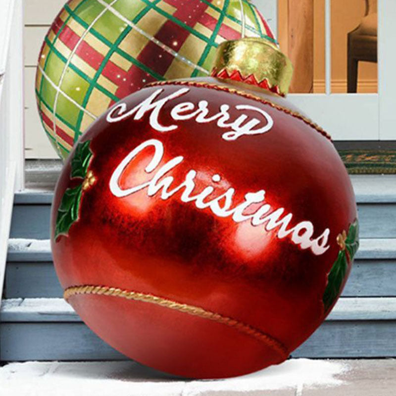 Christmas PVC Ball 24in Inflatable Decoration Ball Giant Large PVC Balls Garden Decorations