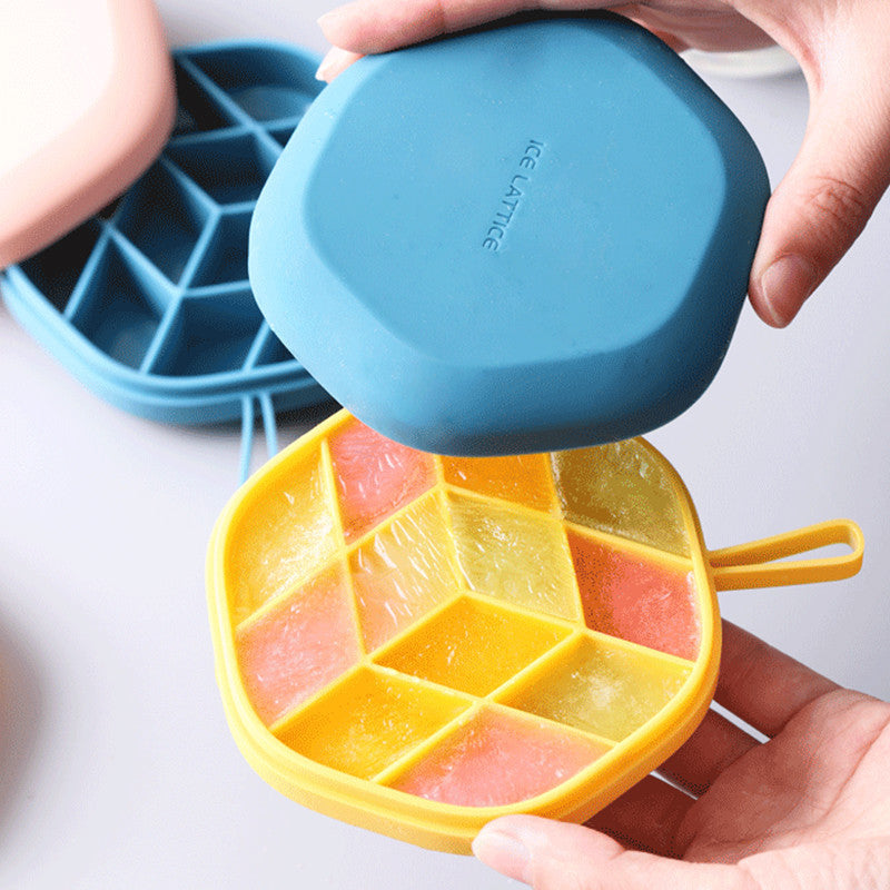 DIY Silicone 12 Hollow Hexagon 3D Ice Mold