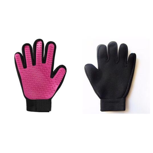 Glove for removing hair, pet hair