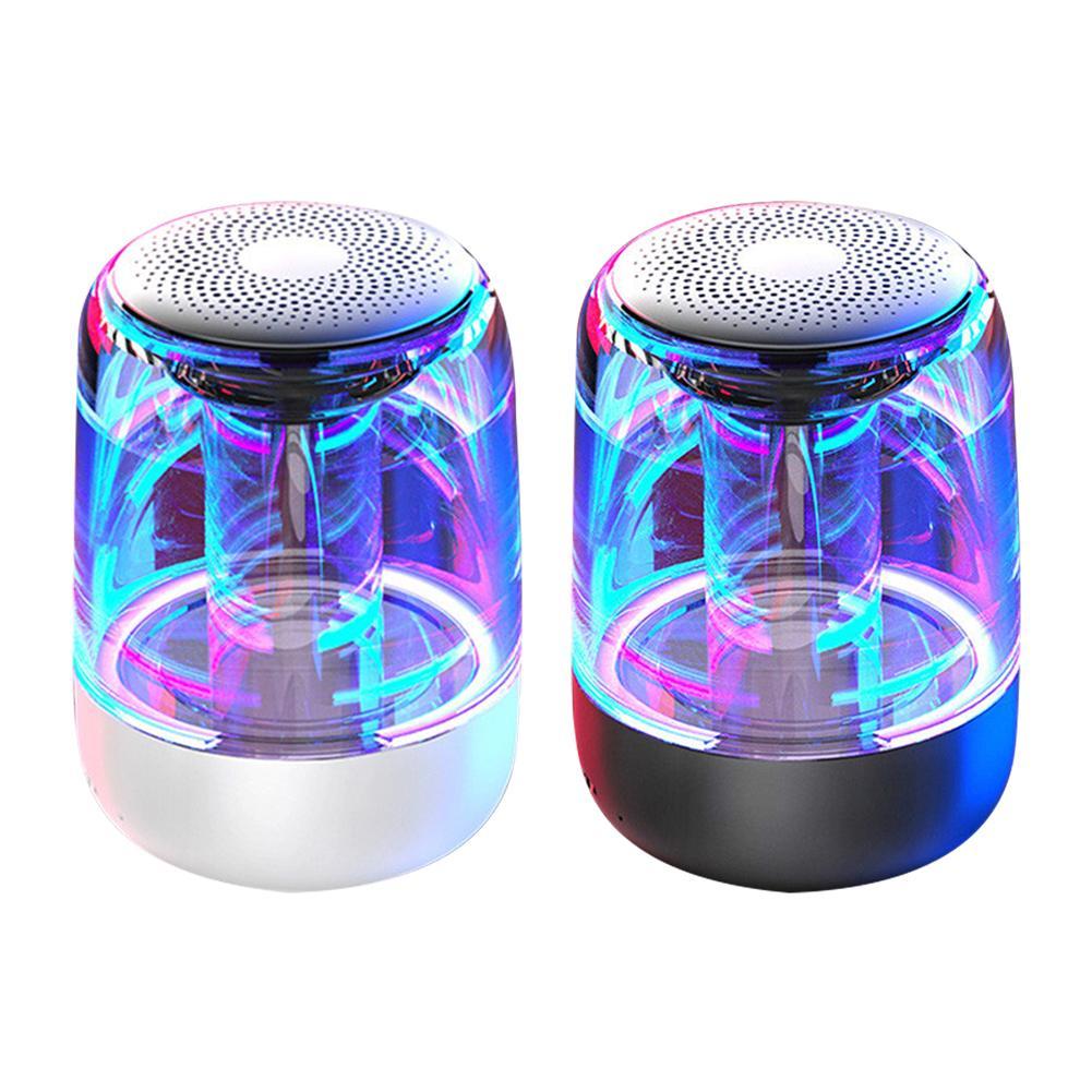 Portable Bluetooth Speaker Wireless Powerful Bass Radio with Variable Color LED Light