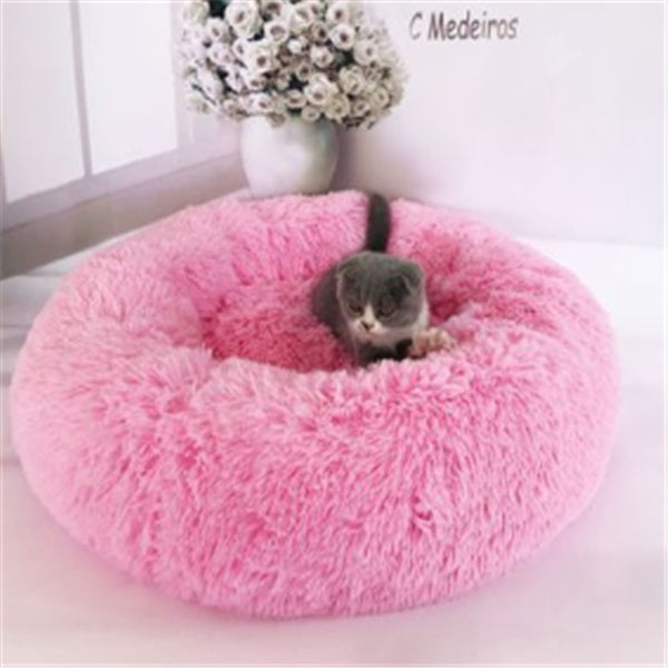 Round Long Hairy Autumn Winter Pet Nest Mattress