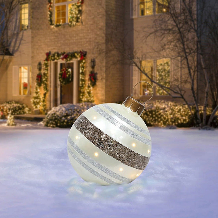 Christmas PVC Ball 24in Inflatable Decoration Ball Giant Large PVC Balls Garden Decorations