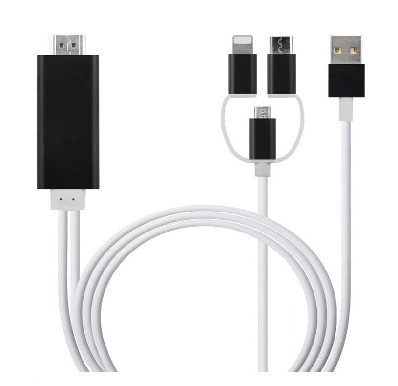 Type-C to HDMI three in one projection cable for mobile phone to connect with TV