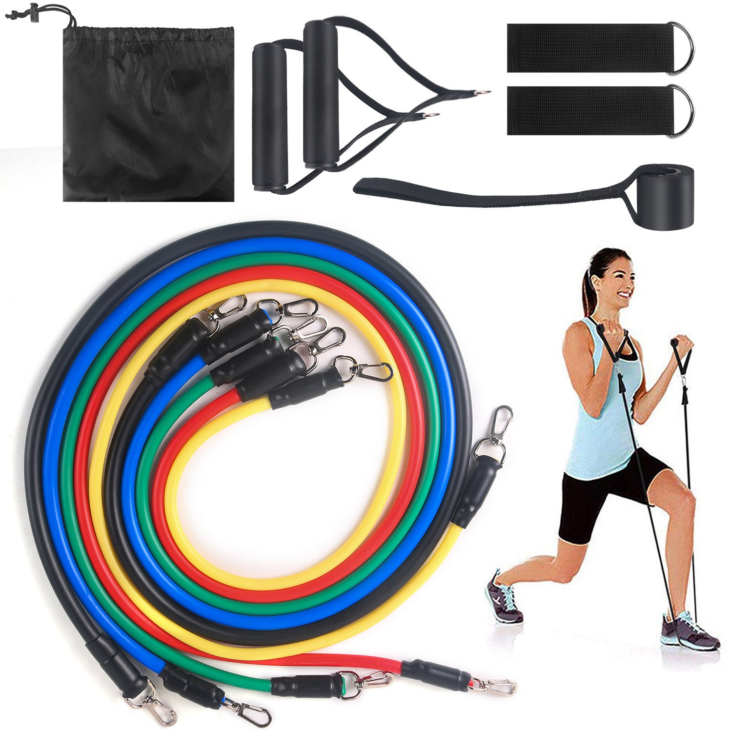 Fitness Rally Elastic Rope Resistance Band for womens