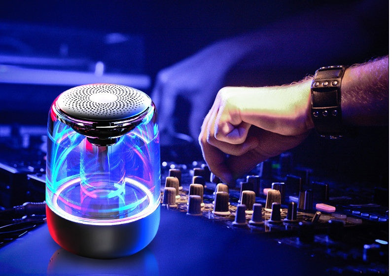 Portable Bluetooth Speaker Wireless Powerful Bass Radio with Variable Color LED Light