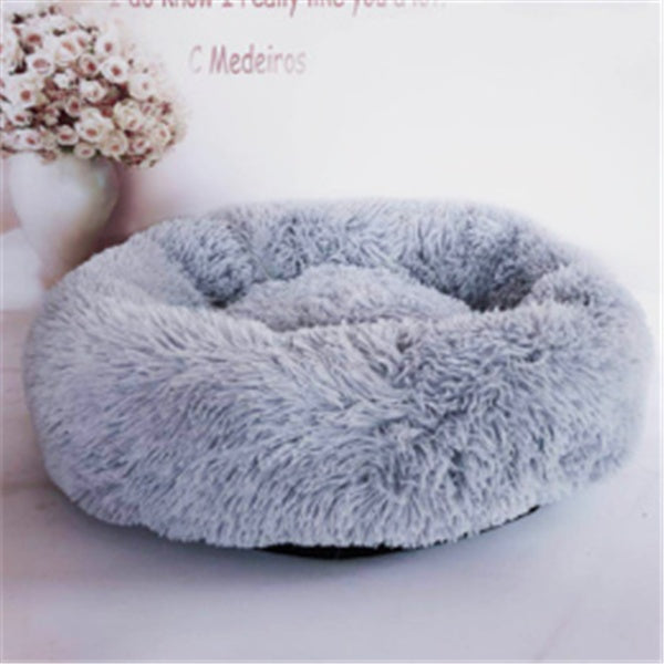 Round Long Hairy Autumn Winter Pet Nest Mattress