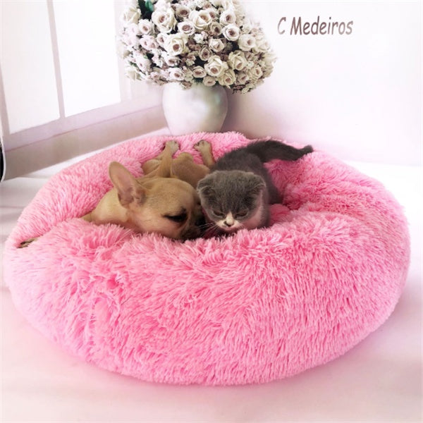 Round Long Hairy Autumn Winter Pet Nest Mattress