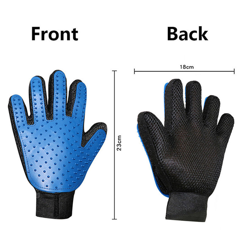 Glove for removing hair, pet hair