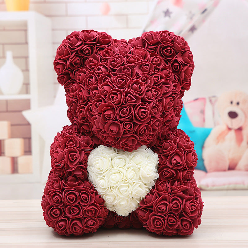 A bear for Valentine's Day, for New Year, for Christmas, a gift from roses for a dear person