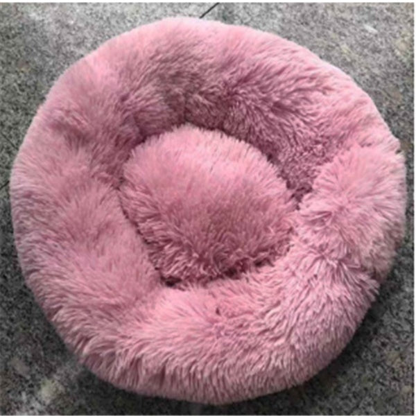 Round Long Hairy Autumn Winter Pet Nest Mattress