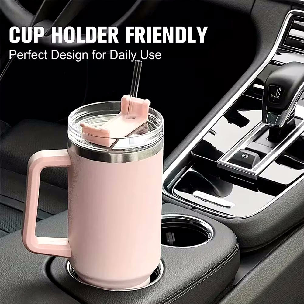 Double Layer Large Capacity Stainless Steel Vacuum Insulation Mug, Cup