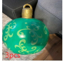 Christmas PVC Ball 24in Inflatable Decoration Ball Giant Large PVC Balls Garden Decorations