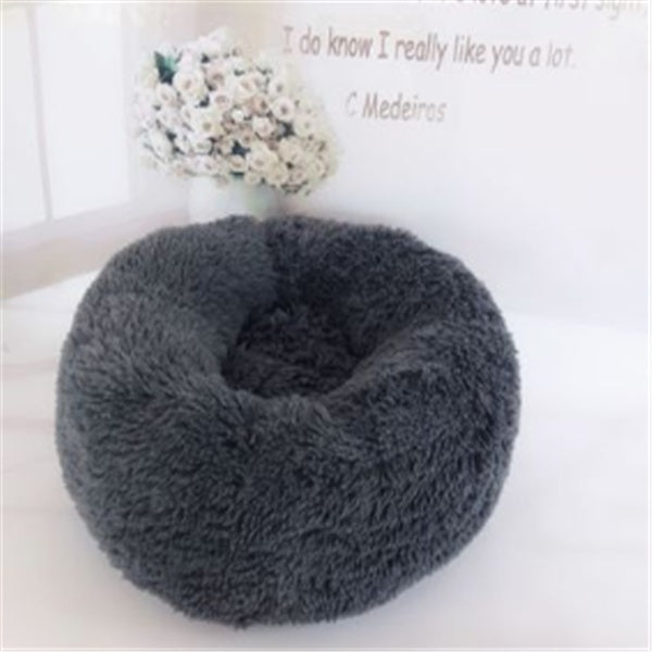 Round Long Hairy Autumn Winter Pet Nest Mattress