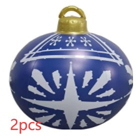 Christmas PVC Ball 24in Inflatable Decoration Ball Giant Large PVC Balls Garden Decorations