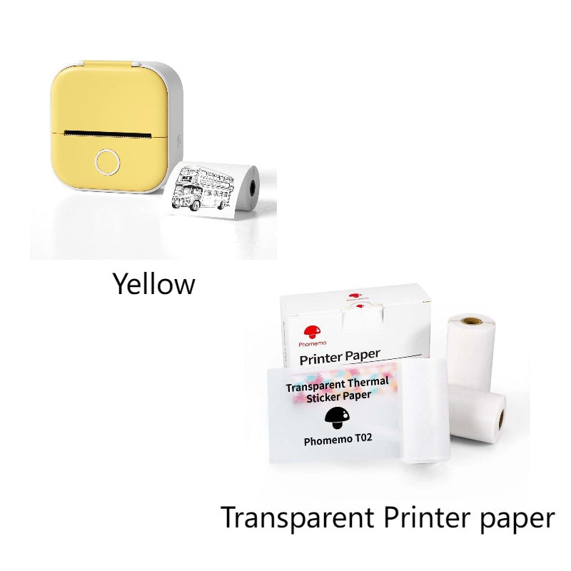 Portable Mini Thermal Label Printer Home Photo Printer Student Wrong Question Printer Bluetooth Compatible Mini Label Printer Price Tag