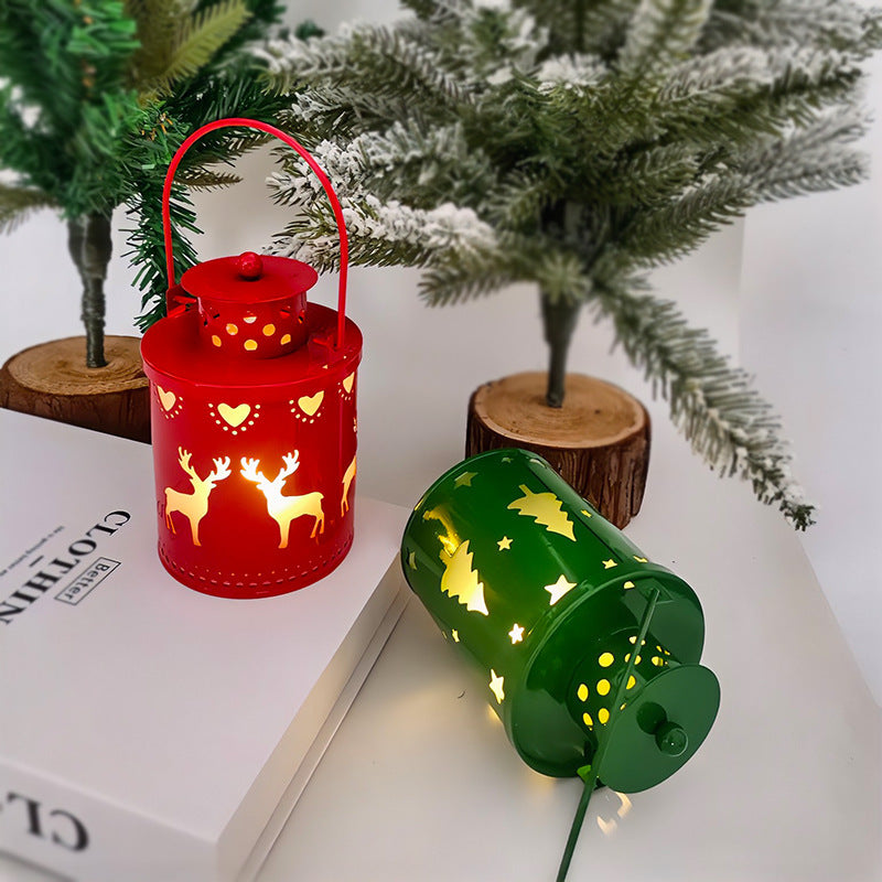 Christmas candles, LED small lanterns, wind lanterns, electronic candles, creative holiday decorations