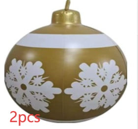 Christmas PVC Ball 24in Inflatable Decoration Ball Giant Large PVC Balls Garden Decorations