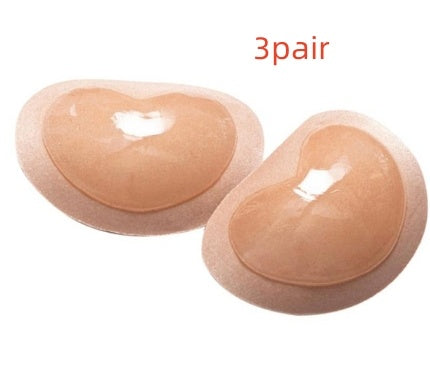 Silicone bra pads over stickers