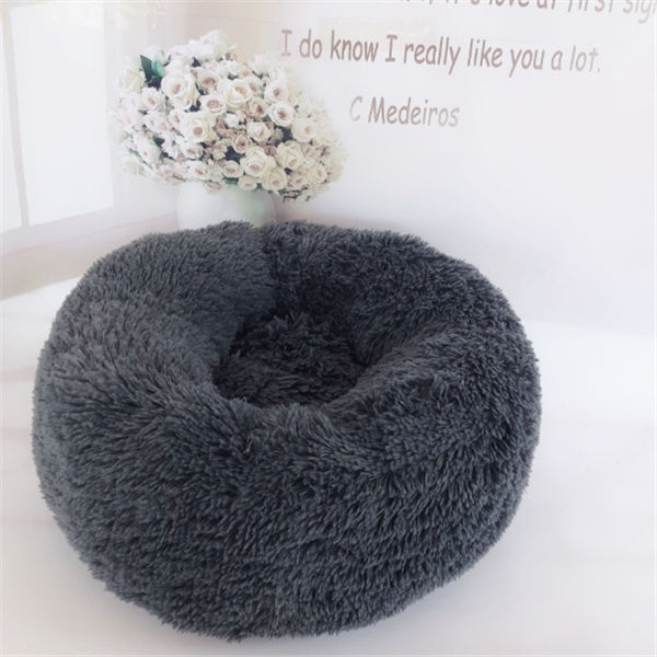 Round Long Hairy Autumn Winter Pet Nest Mattress