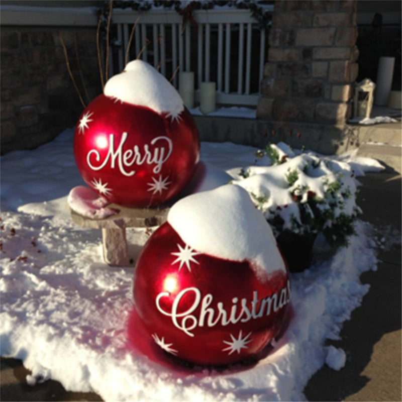 Christmas PVC Ball 24in Inflatable Decoration Ball Giant Large PVC Balls Garden Decorations