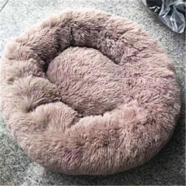 Round Long Hairy Autumn Winter Pet Nest Mattress