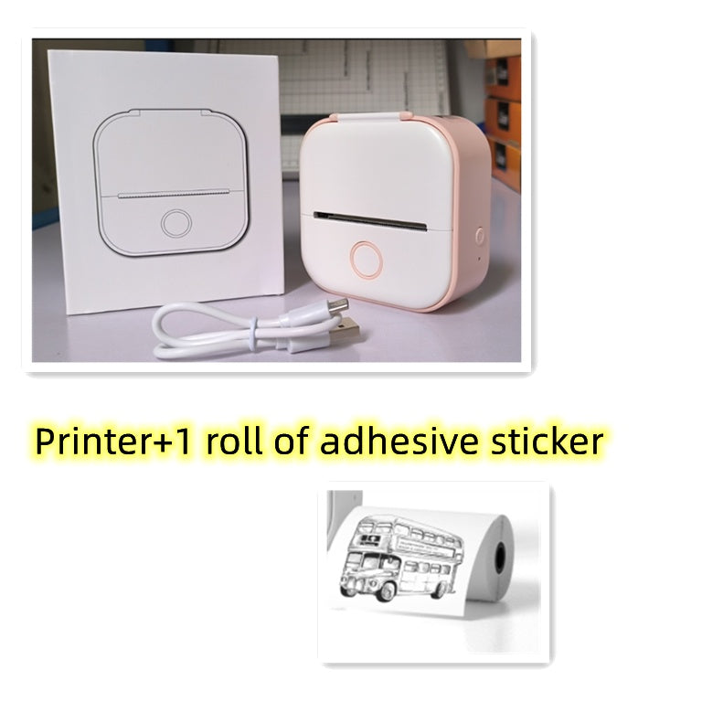 Portable Mini Thermal Label Printer Home Photo Printer Student Wrong Question Printer Bluetooth Compatible Mini Label Printer Price Tag