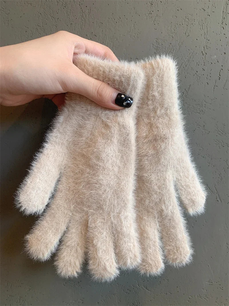 Plush Warm Frost-resistant Gloves