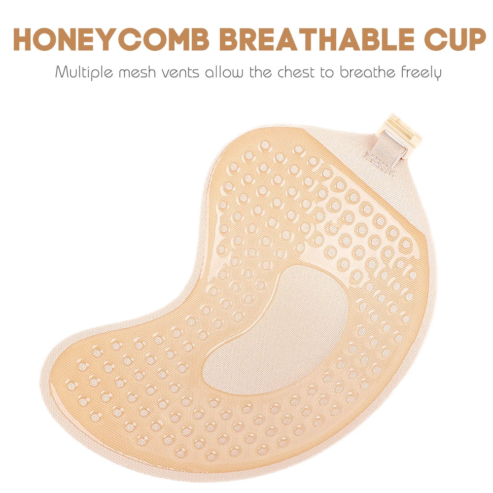 Invisible push-up strapless bra