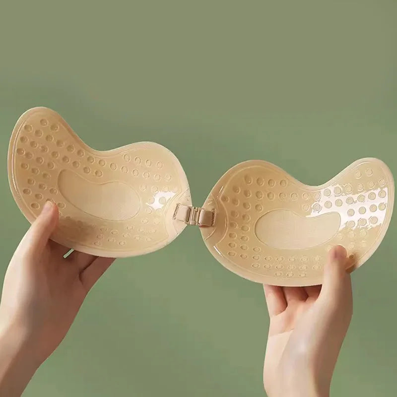 Invisible push-up strapless bra