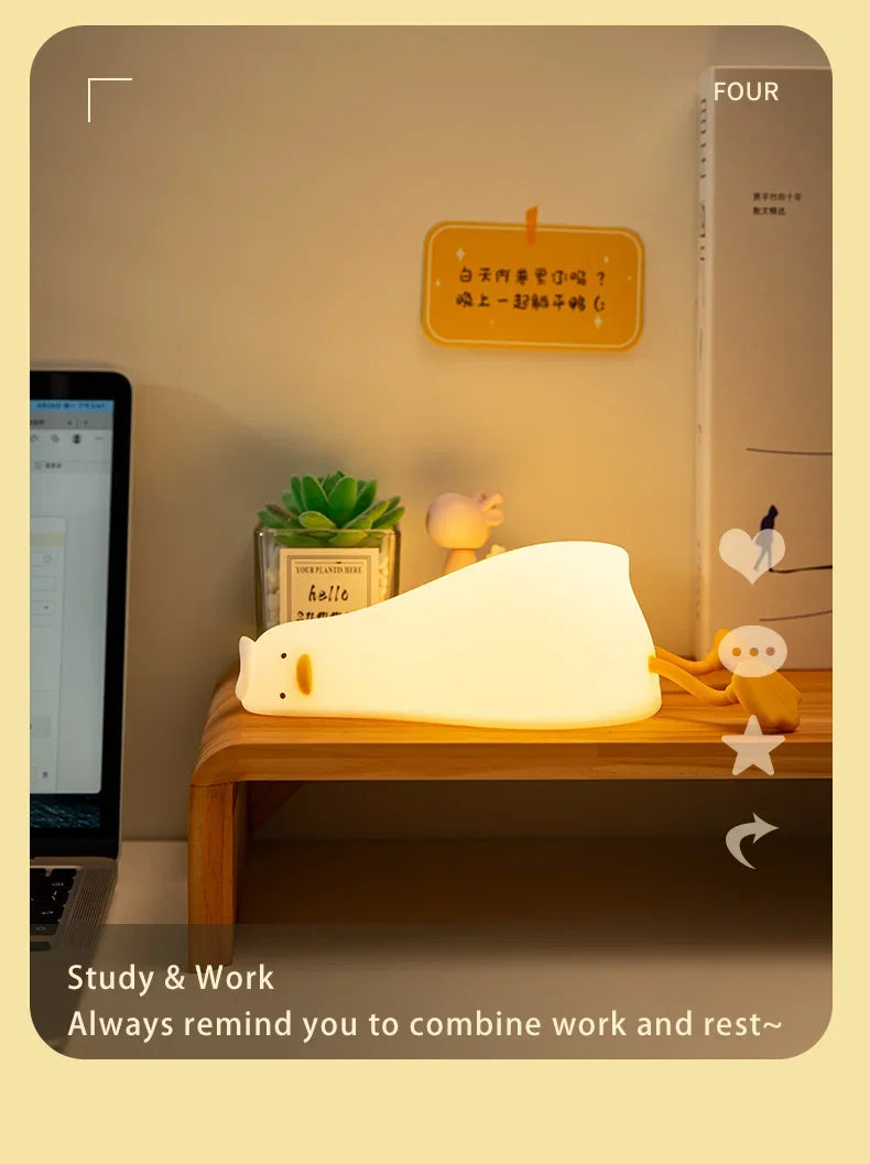 Lying Flat Duck Sleep Lamp