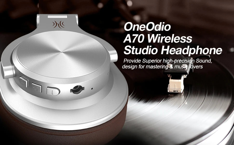 Oneodio Fusion A70 Bluetooth 5.2 Headphones DJ Headphones 72H