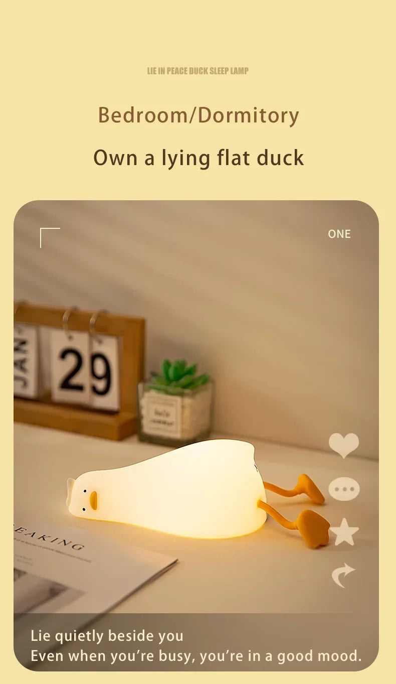 Lying Flat Duck Sleep Lamp