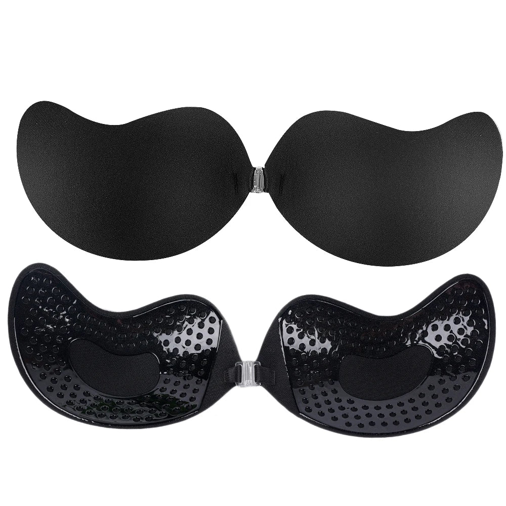 Invisible push-up strapless bra