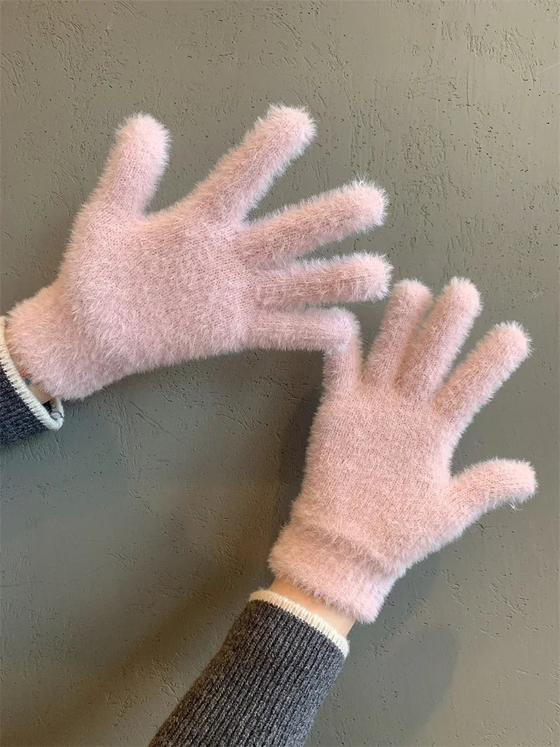 Plush Warm Frost-resistant Gloves