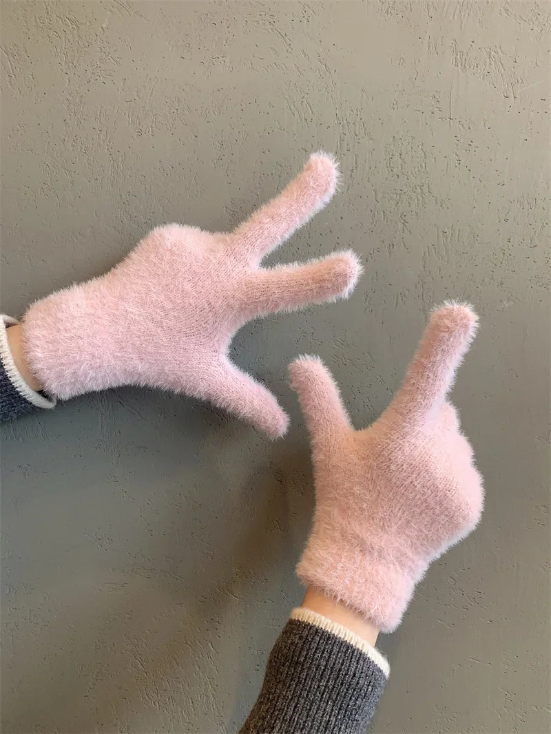 Plush Warm Frost-resistant Gloves