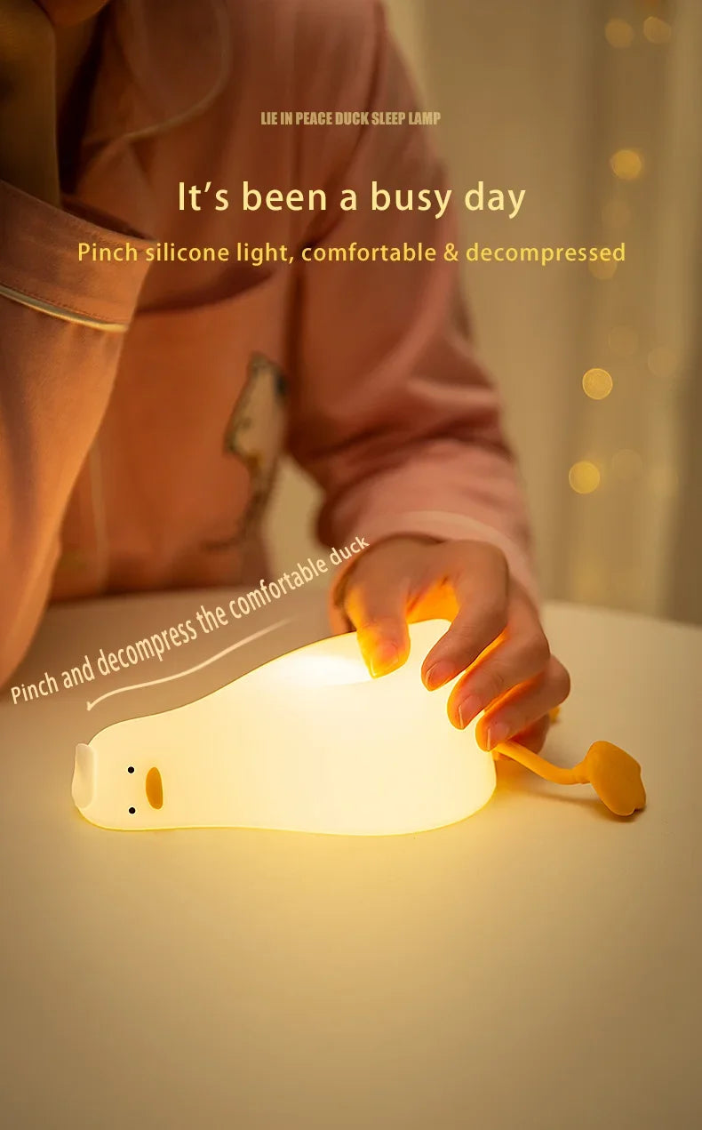 Lying Flat Duck Sleep Lamp