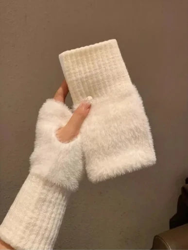 Plush Warm Frost-resistant Gloves