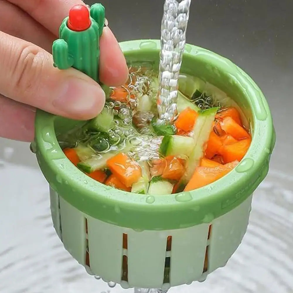 Cute cactus kitchen sink drain filter