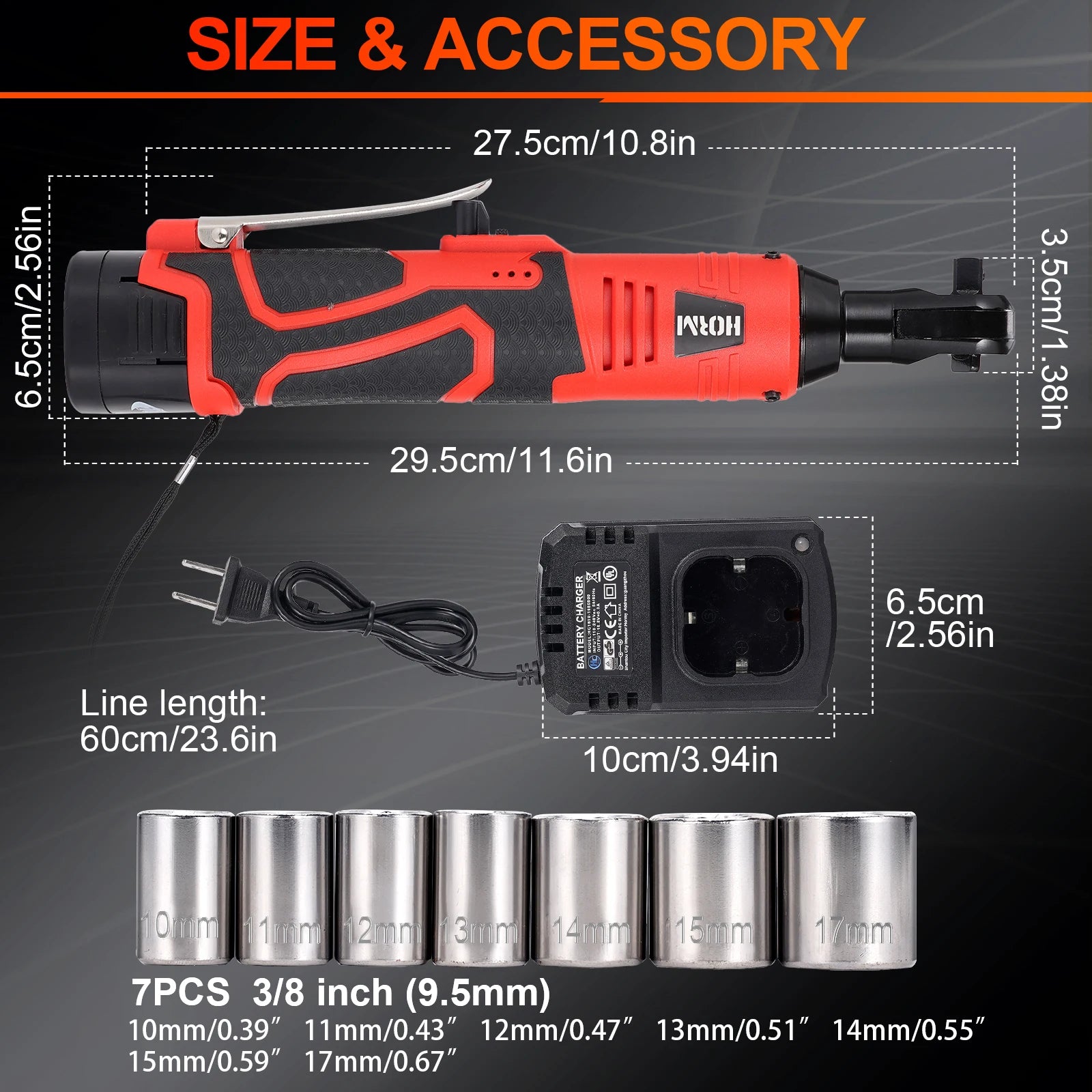 Electric Impact Wrench 16.8V 3/8"