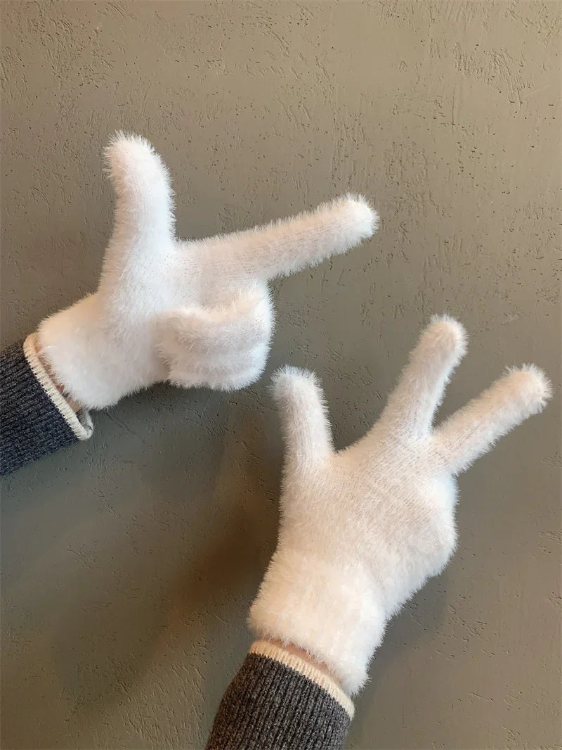 Plush Warm Frost-resistant Gloves