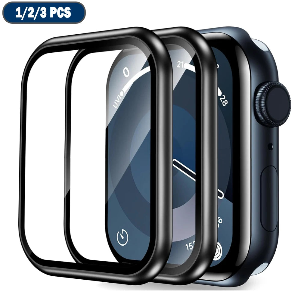 Screen Protector Film for Apple Watch Series 9-8-7-6 5 4 Se ultra-2 49mm 41mm 45mm 40mm 44mm 3D (Not Tempered Glass)