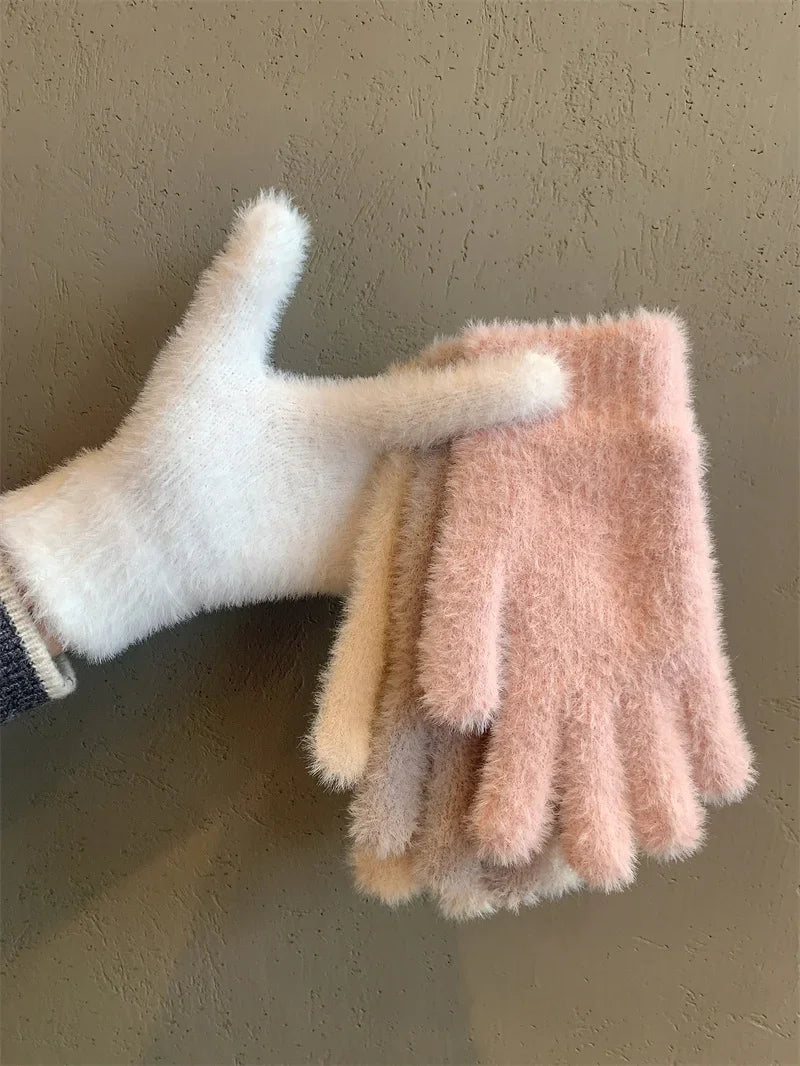 Plush Warm Frost-resistant Gloves