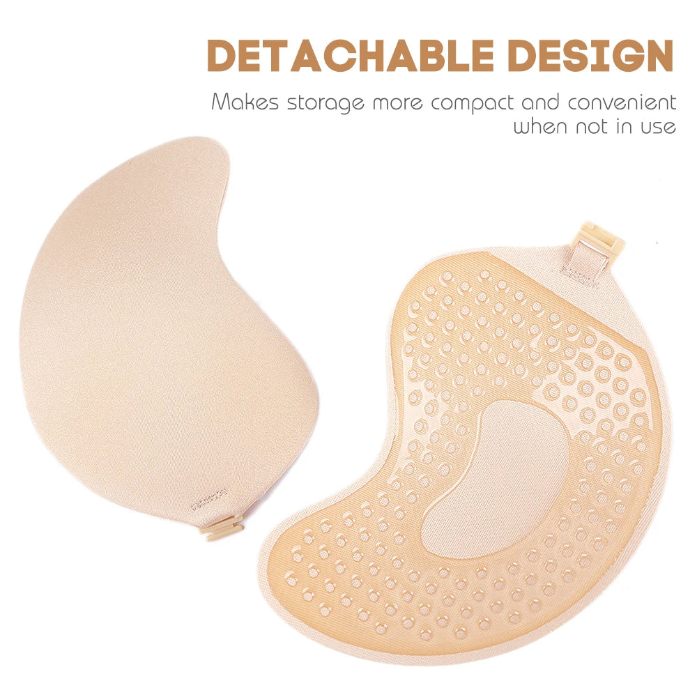 Invisible push-up strapless bra