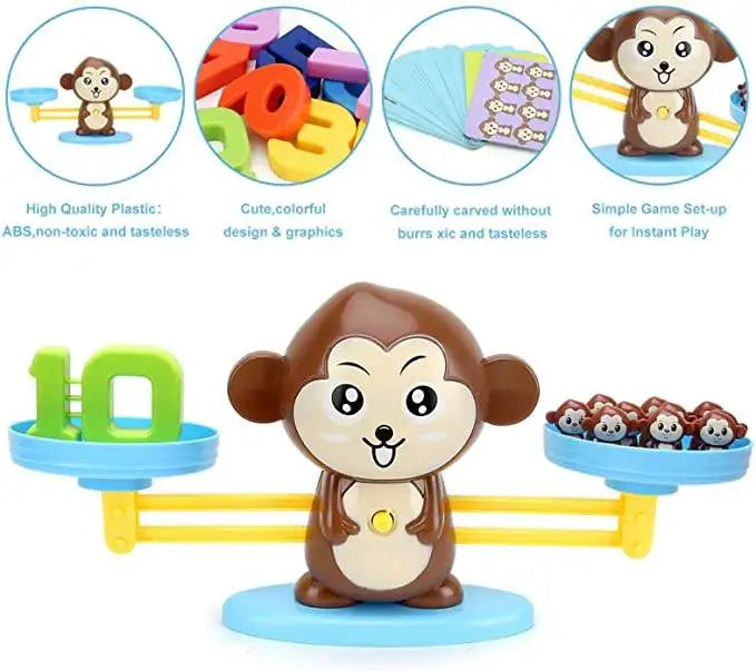 Monkey Balance Math Toy Montessori Learning Scales