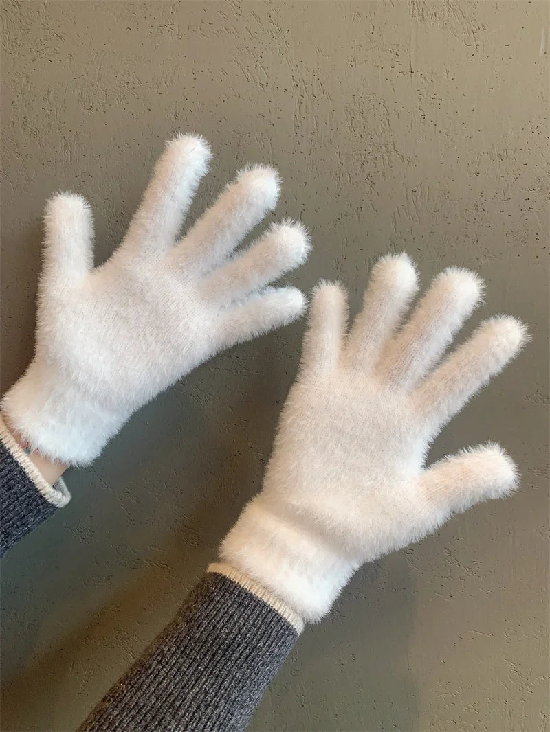 Plush Warm Frost-resistant Gloves