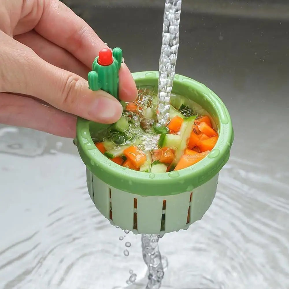 Cute cactus kitchen sink drain filter