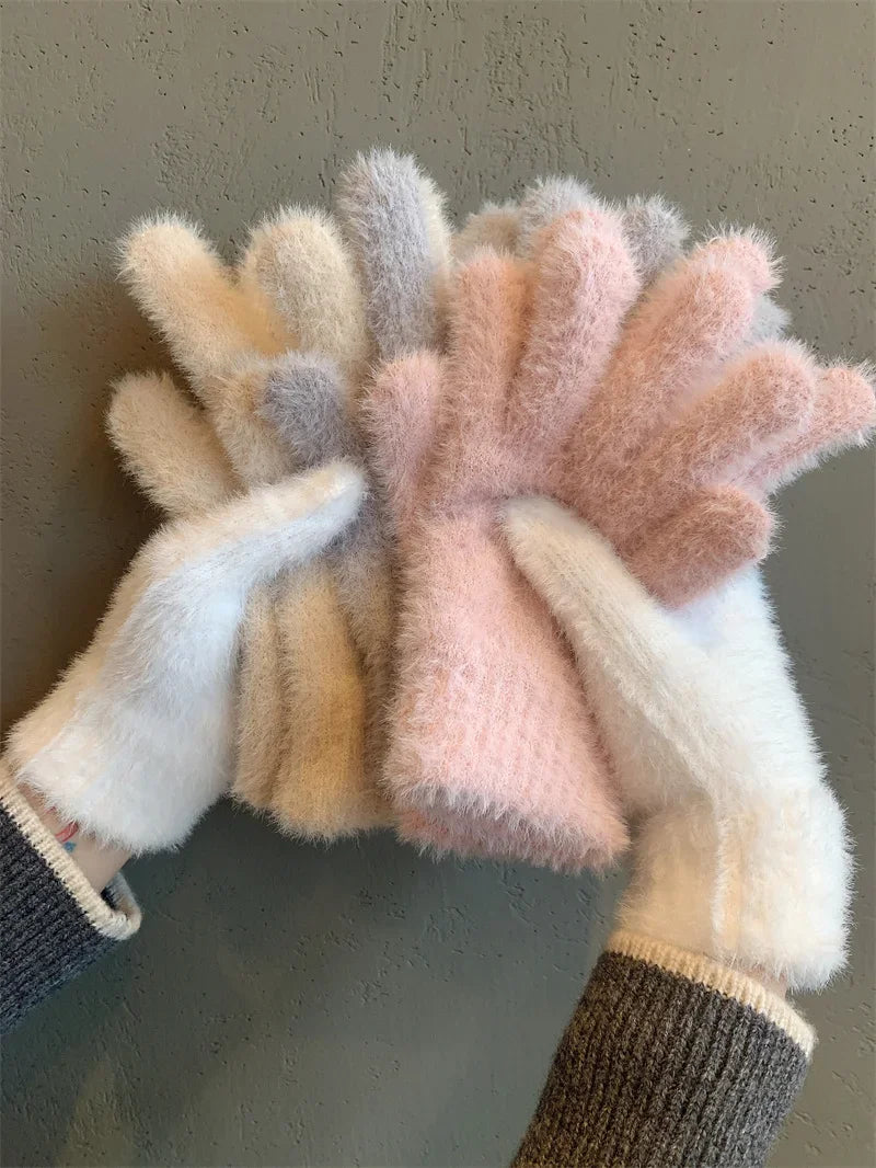 Plush Warm Frost-resistant Gloves