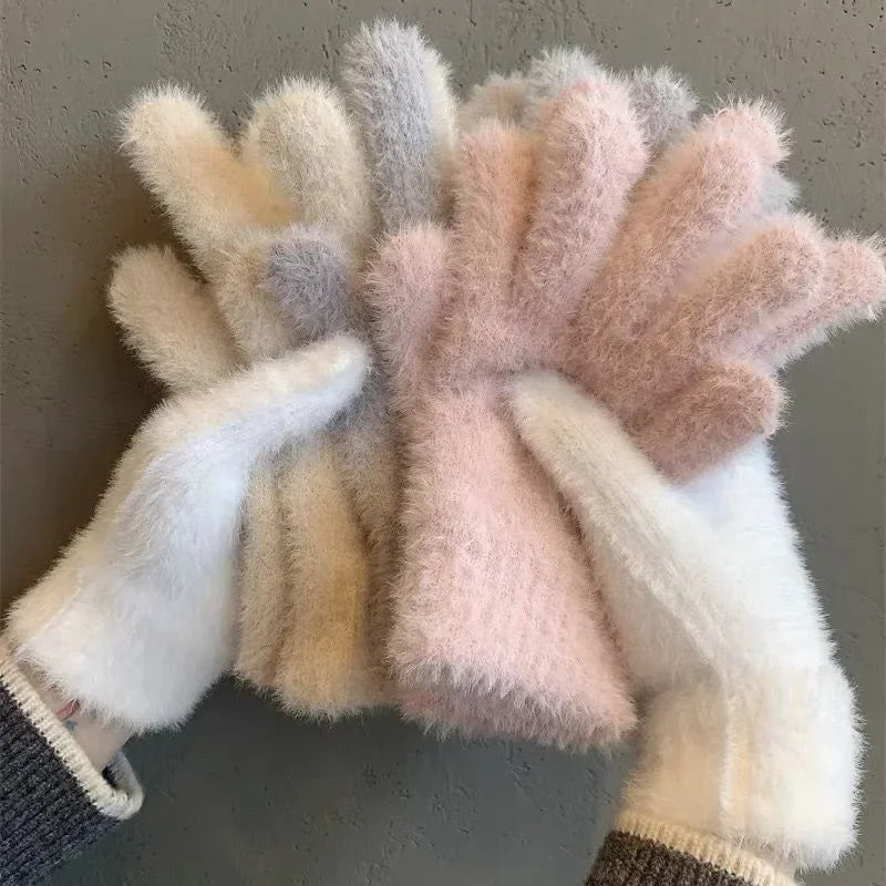 Plush Warm Frost-resistant Gloves