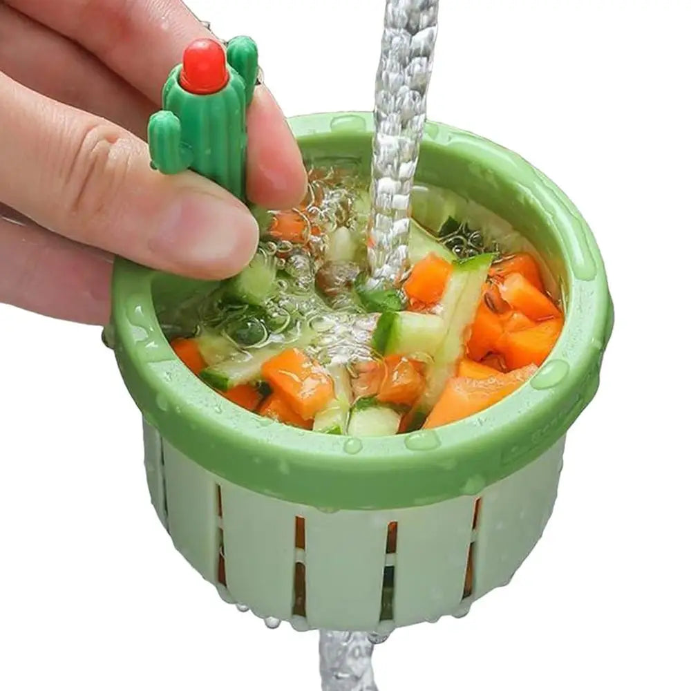 Cute cactus kitchen sink drain filter