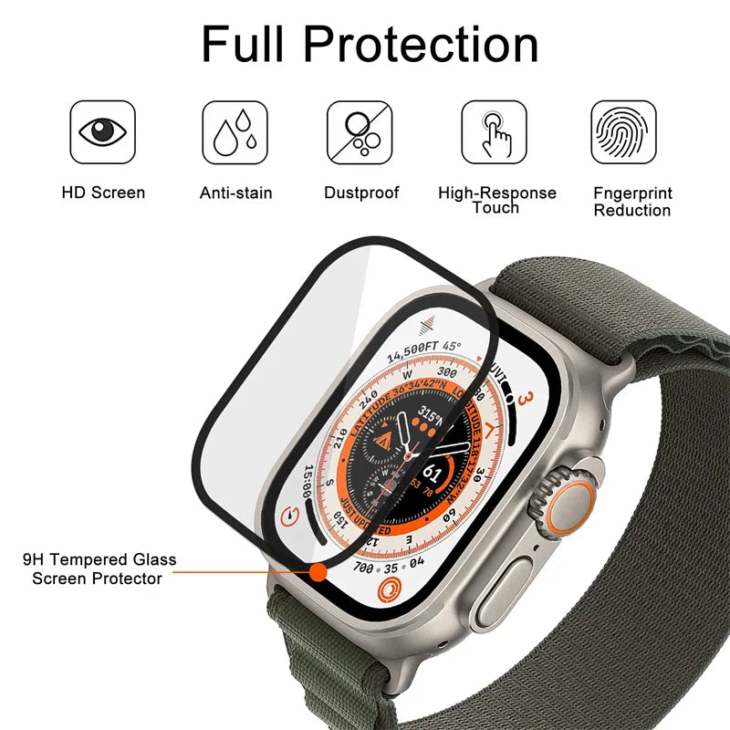 Screen Protector Film for Apple Watch Series 9-8-7-6 5 4 Se ultra-2 49mm 41mm 45mm 40mm 44mm 3D (Not Tempered Glass)